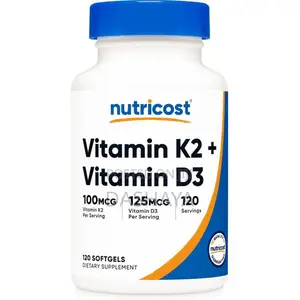 Vitamin D3 + (5000 Iu D3 / 100mcg Mk7), 120 Softgels