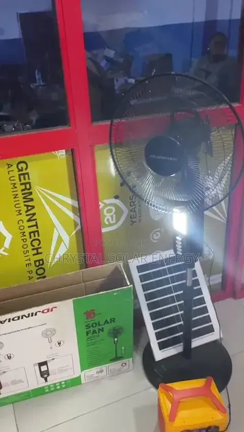 Ac / Dc Solar Fan With Solar Panel