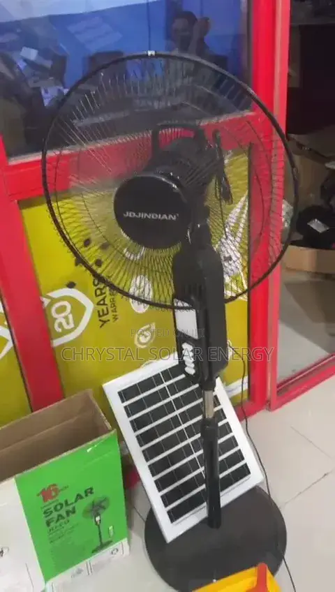 Ac / Dc Solar Fan With Solar Panel