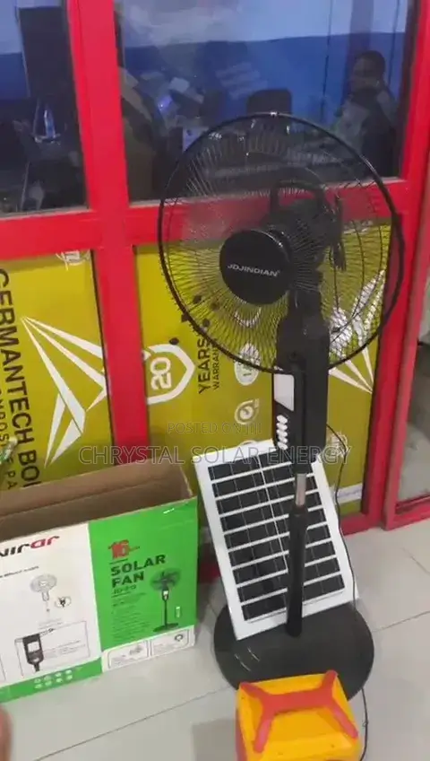 Ac / Dc Solar Fan With Solar Panel