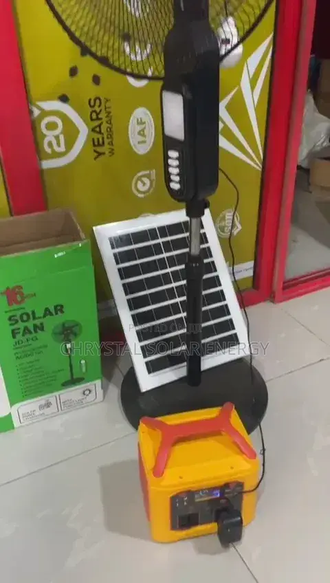 Ac / Dc Solar Fan With Solar Panel