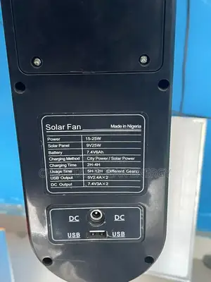 Ac / Dc Solar Fan With Solar Panel