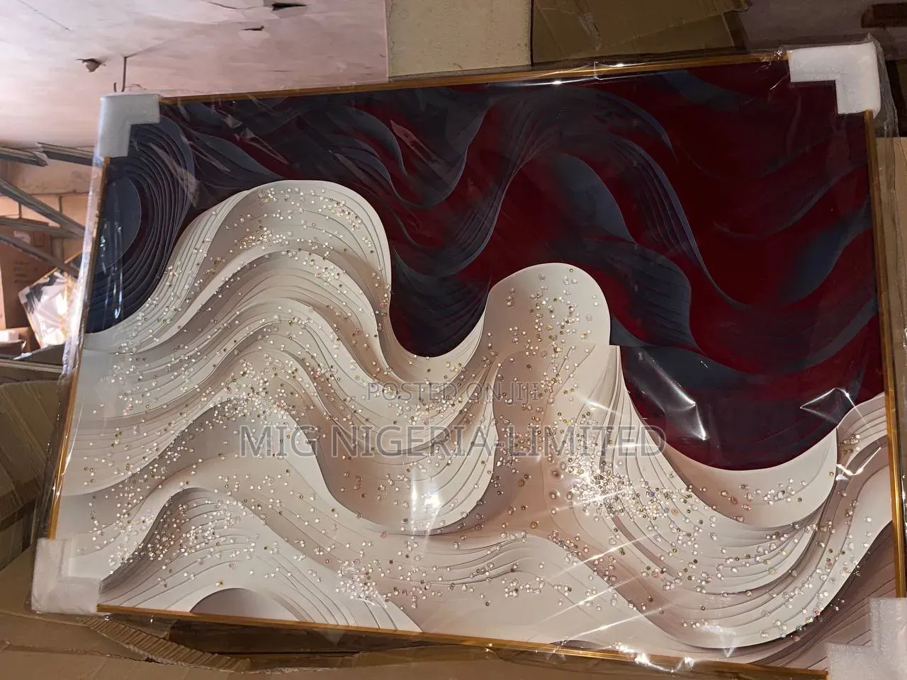 Wall Acrylic Tree Artwork Glass Frame 70cmx100cm
