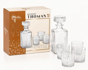 Thomas 5 Whisky Decanter Set – 6 Pieces