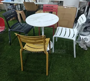 Imported Quality Full Plastic Chairs With Table