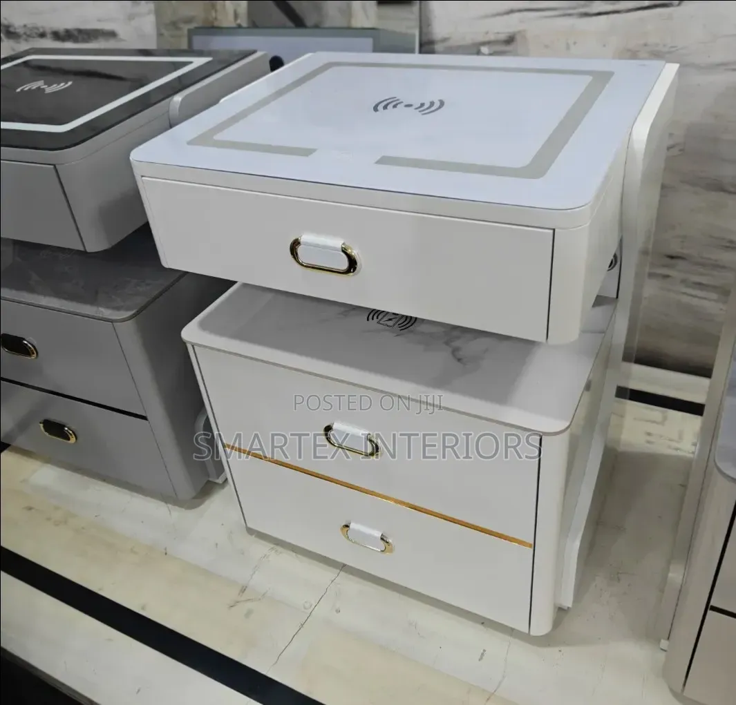 Imported Executive Led, Rechargeable Bed Sidestool Table