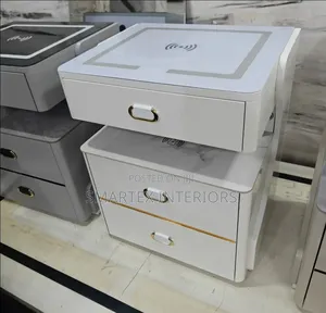 Imported Executive Led, Rechargeable Bed Sidestool Table