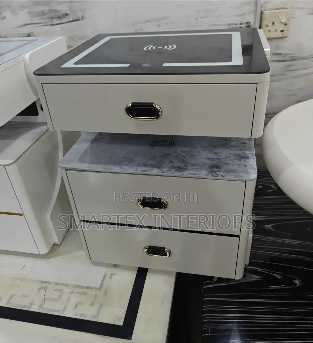 Imported Executive Led, Rechargeable Bed Sidestool Table