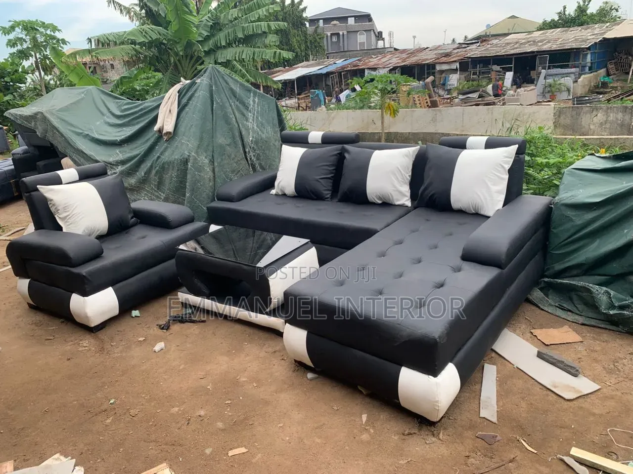 A Standard Leather Sofa