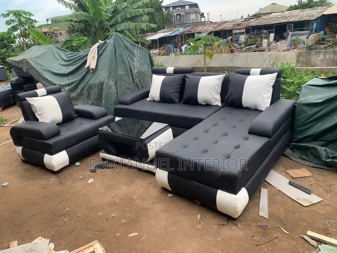 A Standard Leather Sofa