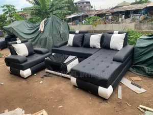 A Standard Leather Sofa