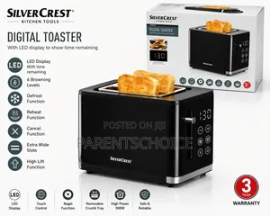 Silvercrest Digital Toaster – 2 Slice Bread Toaster
