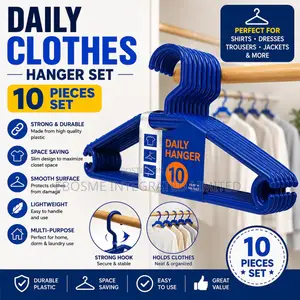 Daily Clothes Hanger Set – 10 Pieces