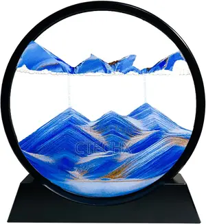 Sandcle Moving Sand Art Picture in Motion, 3d Deep Sea Sandscape