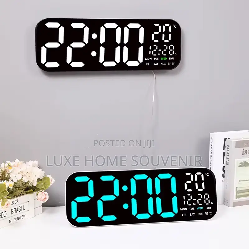 Digital Wall Clock With Remote