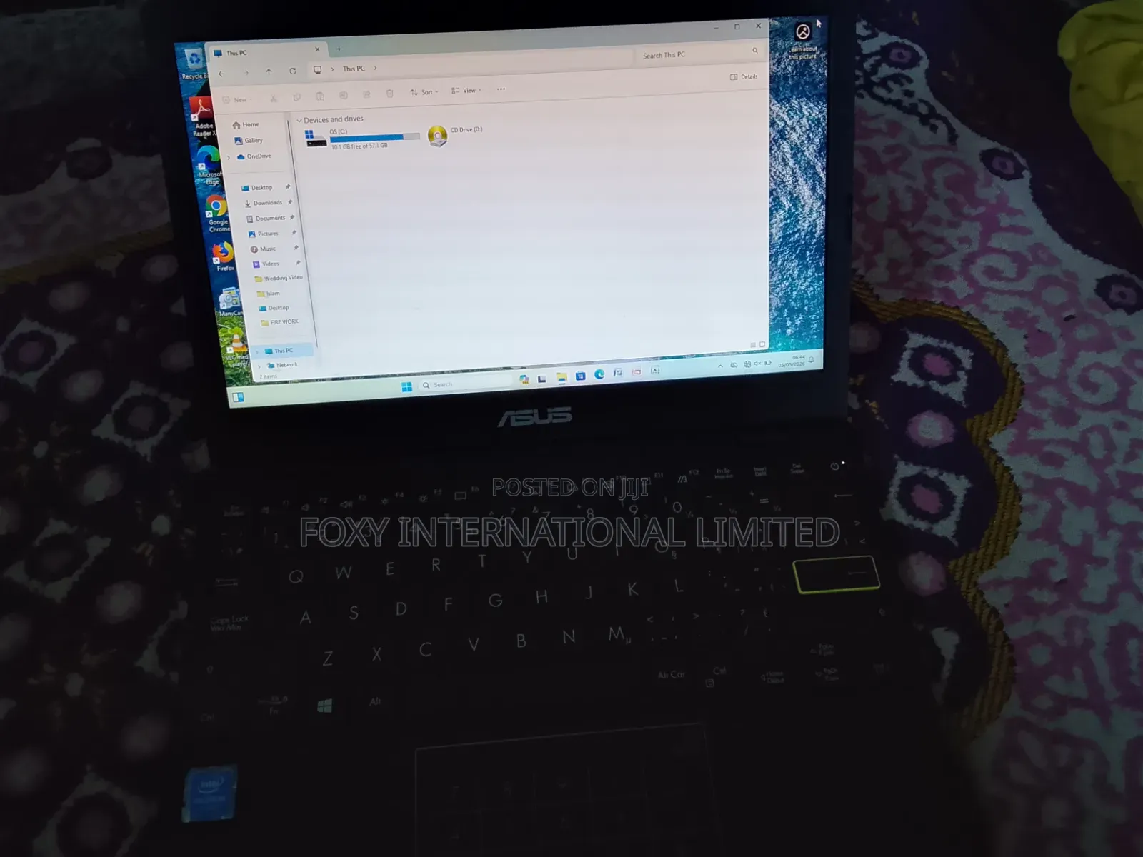 Laptop Asus 4GB Intel Celeron SSD 60GB