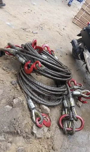 4-Leg Steel Wire Rope Sling With Master Link Hooks– Heavy Duty Slings