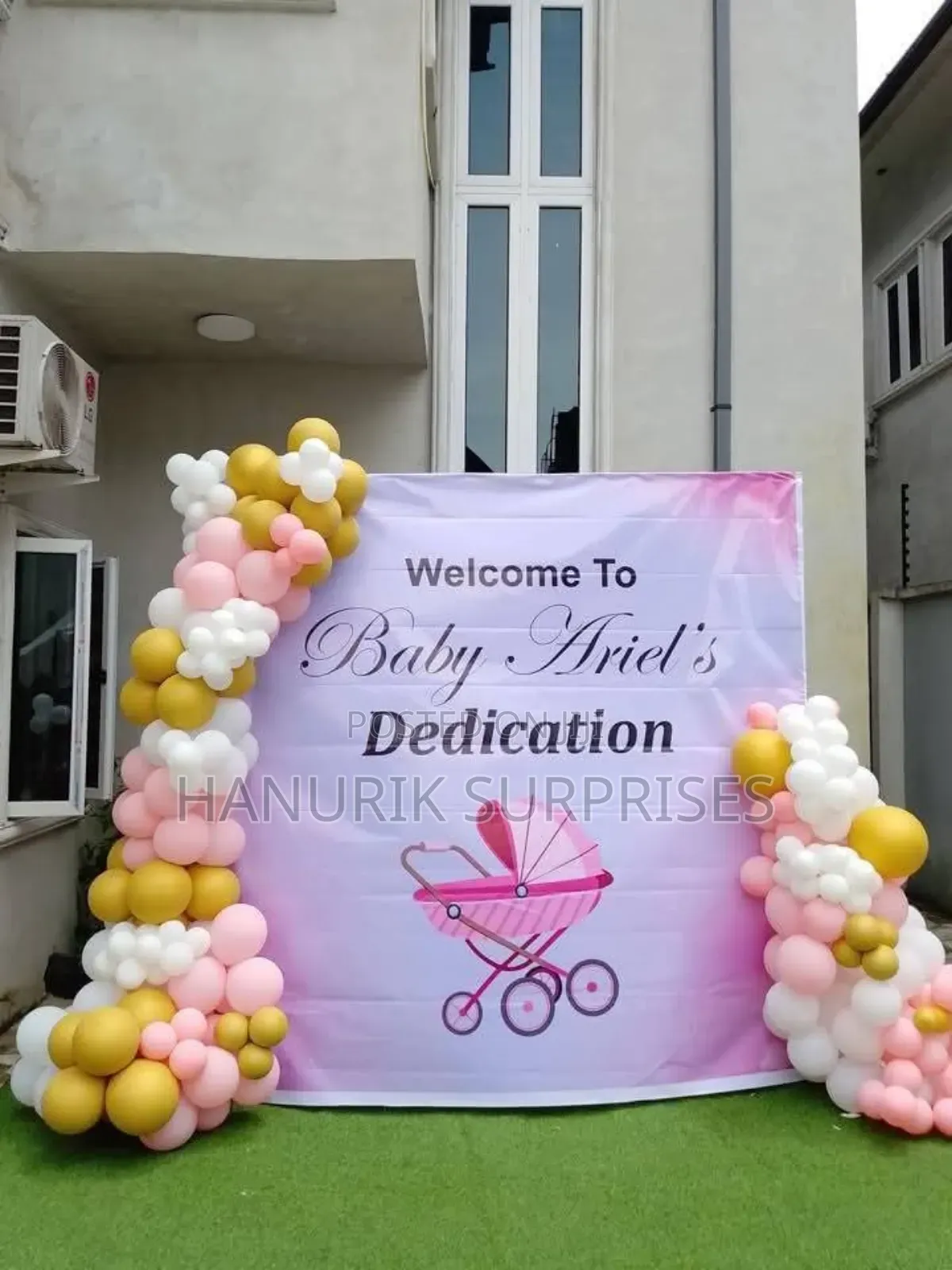 Backdrop Dedication Decoration