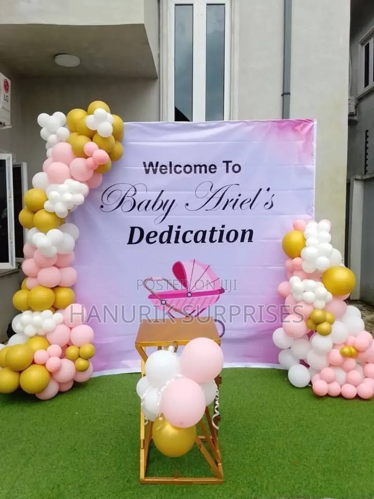 Backdrop Dedication Decoration