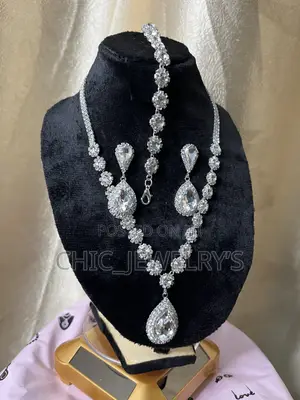 Silver Zirconia Full Set Jewelry