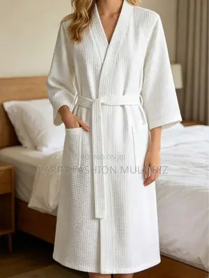 Waffle Cotton Bathrobe