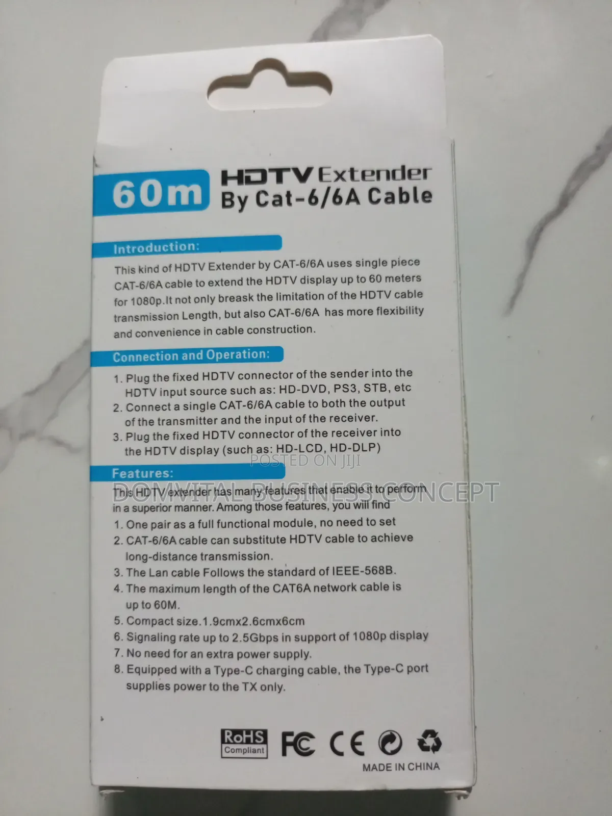 HDTV Extender by Cat-6/6a Cable