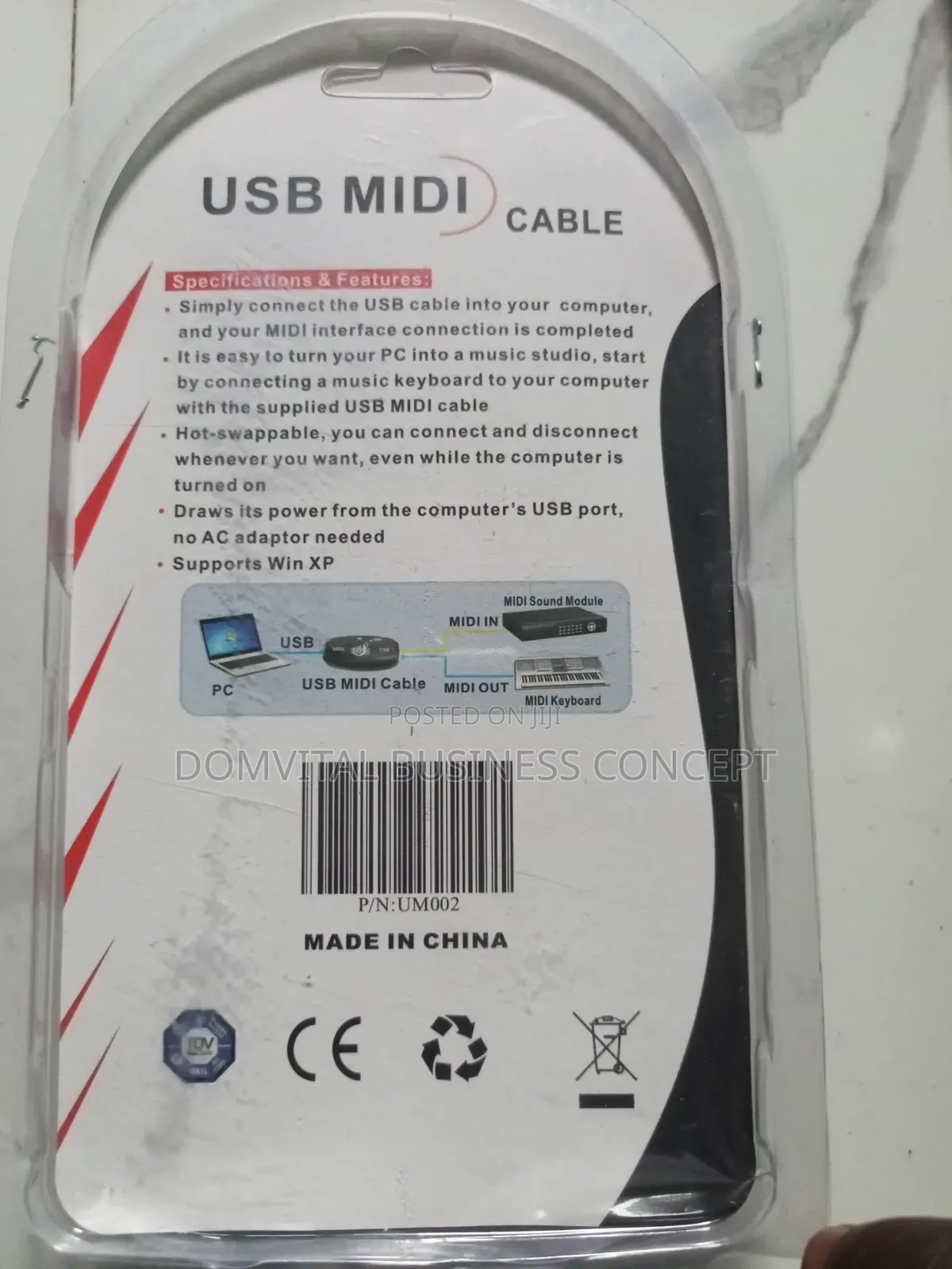Usb Midi Cable