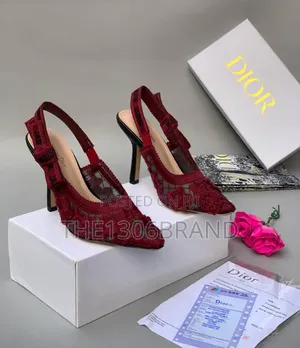 Luxury Floral Mesh Slingback Heels Elegant Pointed-Toe Shoe