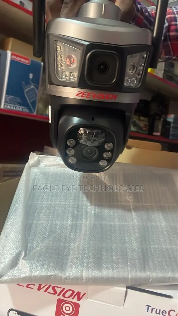 Dual Lens Solar Camera With Motion Detection