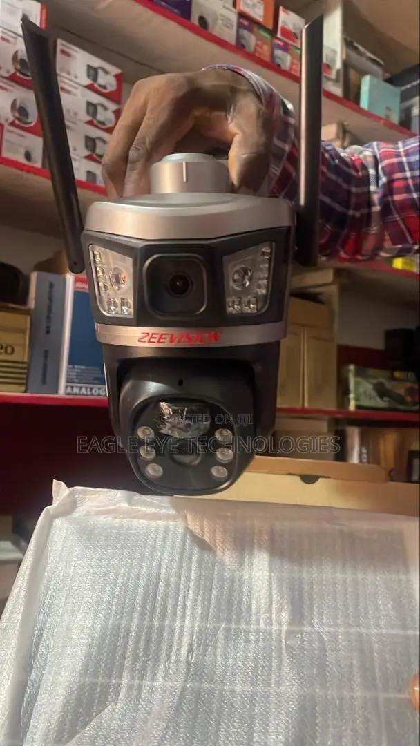 Dual Lens Solar Camera With Motion Detection