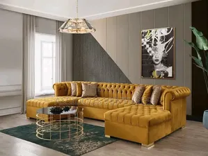 Opulent High Quality U Shaped Sofa Chair