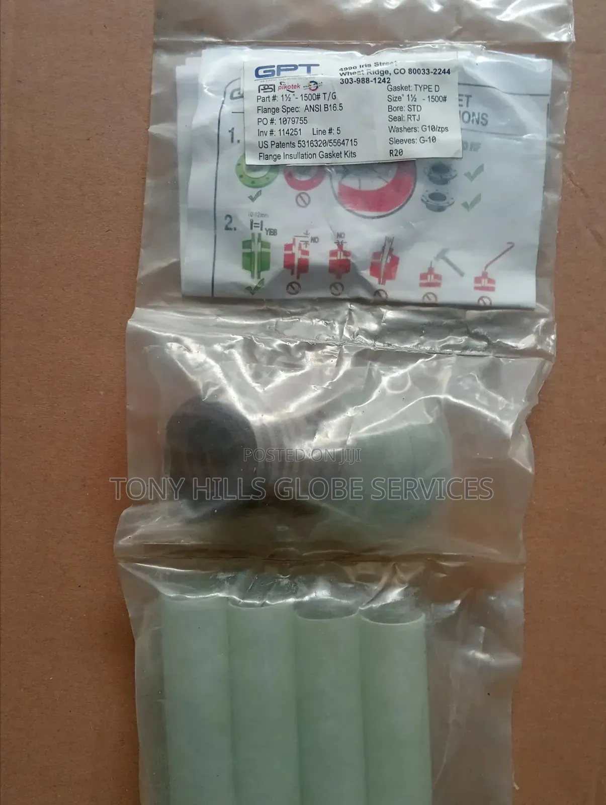 11⁄2x1500 Insolation Gasket Kit RTJ