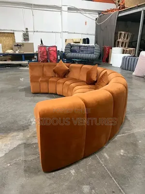 Sophisticated High Quality Curved Sofa Chair