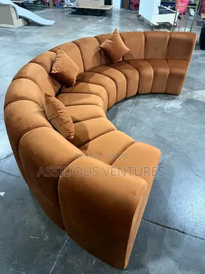 Sophisticated High Quality Curved Sofa Chair