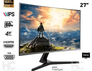 Samsung Curved 27" (Full Hd) Frameless Freesync, Hdmi, Eye Saver