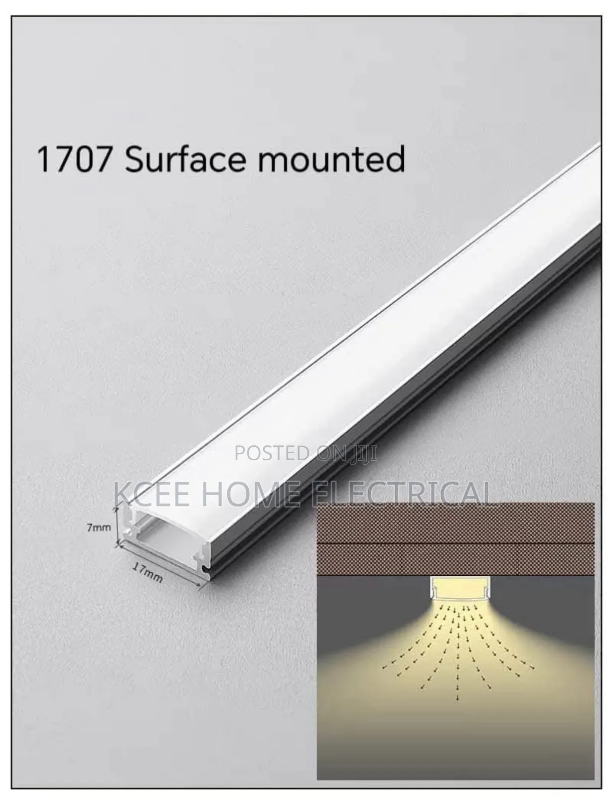 Led Cob Strip Light Aluminium Profile Channel – Bendable, Surface, Pop