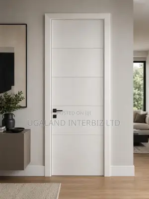 White Wood Grain Interior Door