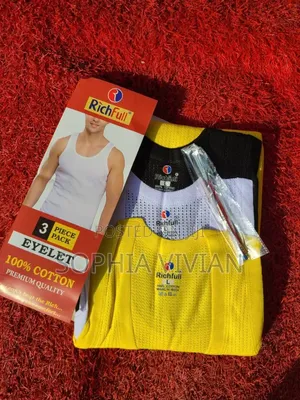 Richfull Men's Eyelet Cotton Vests (3-Piece Pack, Xl)