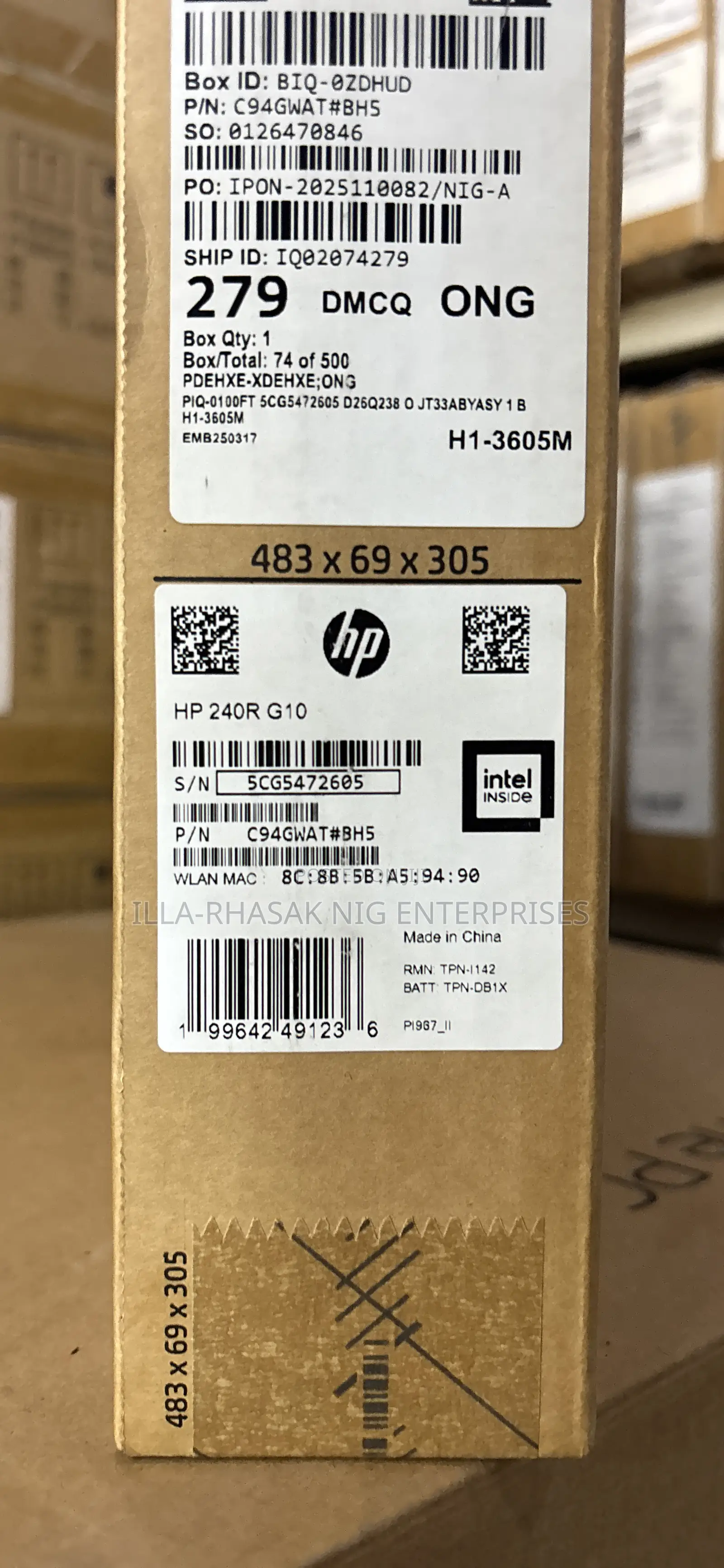 New Laptop HP 8GB Intel Core 5 SSD 512GB