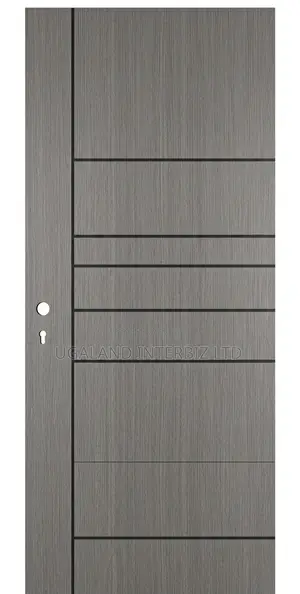 Modern Grey Wood Grain Door