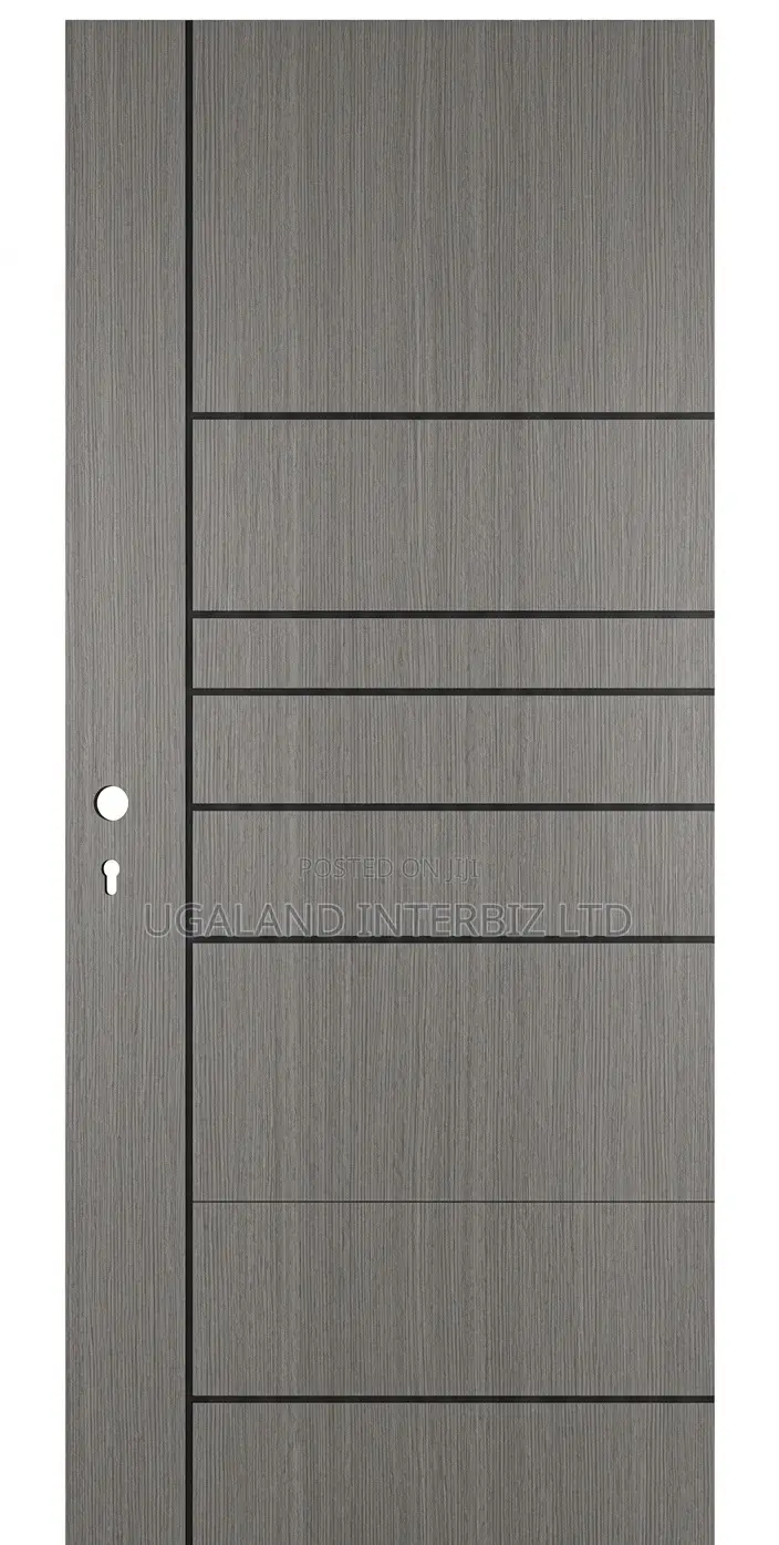 Modern Grey Wood Grain Door
