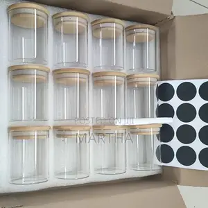 12 Pieces Glass Bamboo