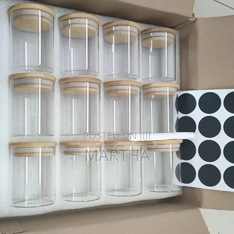 12 Pieces Glass Bamboo