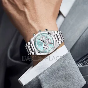 Lige Design Chain Strap Active Chronograph Water Resistant 