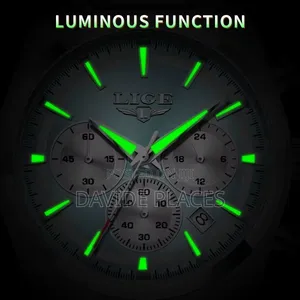 Lige Design Chain Strap Active Chronograph Water Resistant 