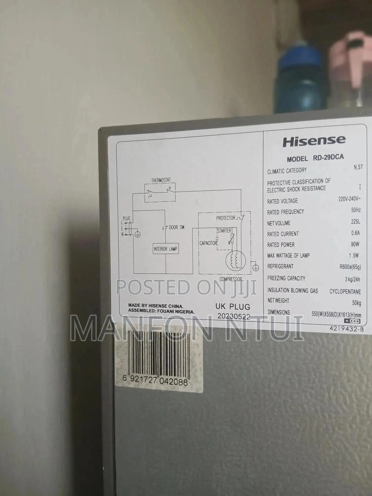 Hisense Double Door Freezer