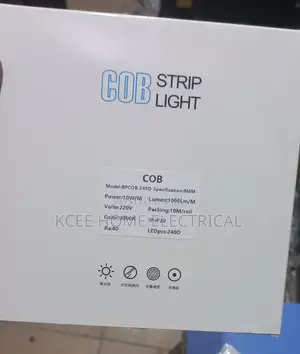 220v Cob Led Strip Light Single Color Driver-Free 10m Roll
