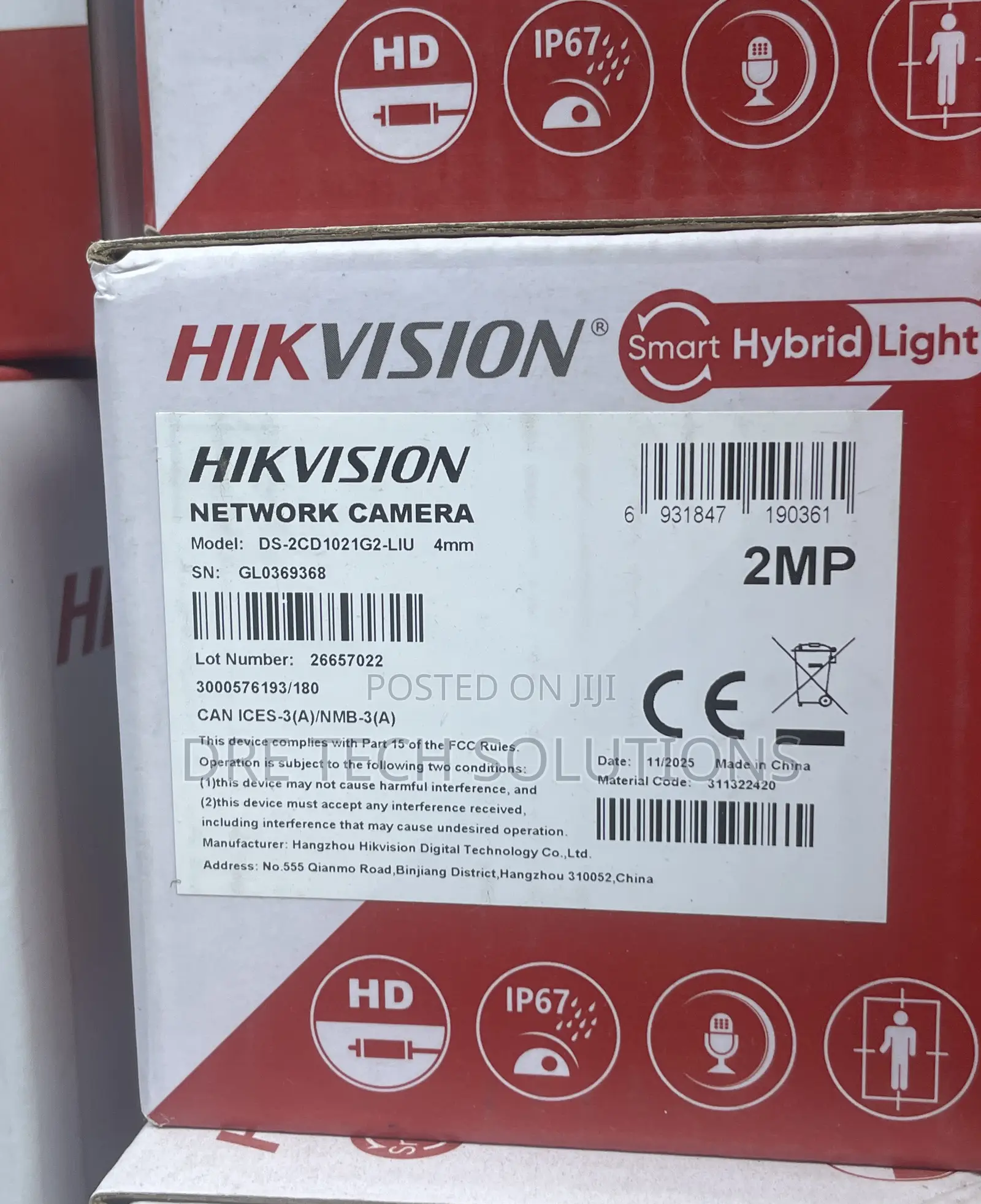Hikvision 2mp Smart Hybrid Light Outdoor Ip Camera