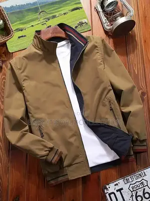 Mens Reversible Jacket Double Sided Wearable Autumn Casua