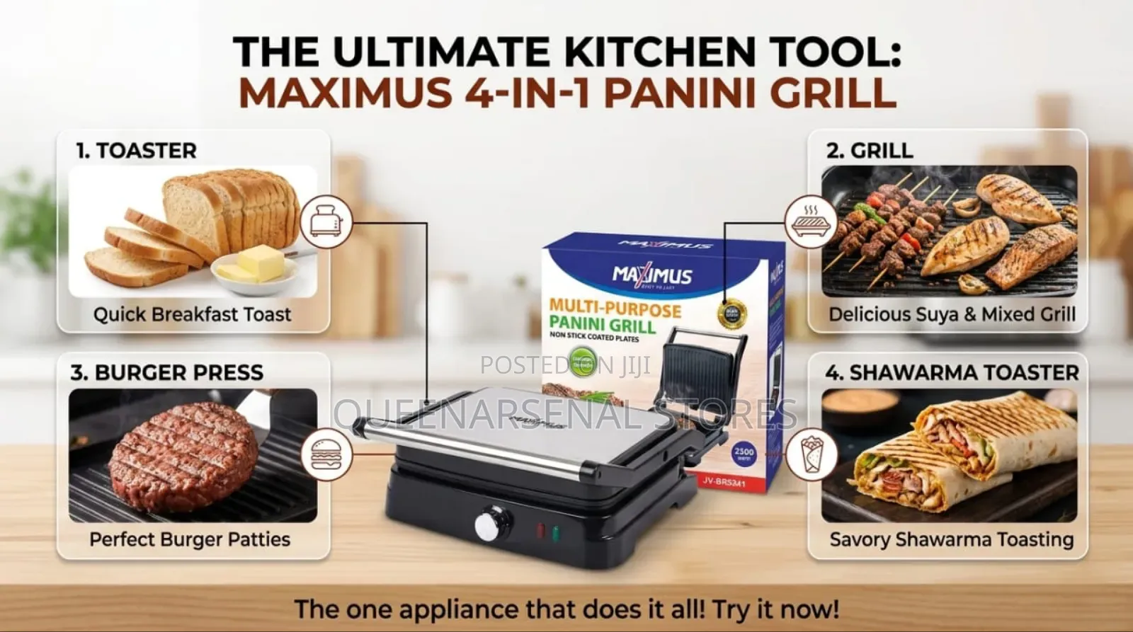 4in1 Panini Grill